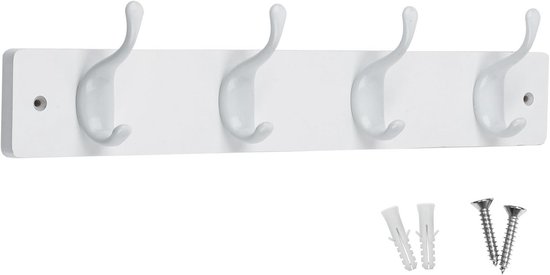 Bieco Kinder Garderobe Rups | Houten kapstok kinderkamer met kledinghaken | Kapstok | Wandkapstok | Kledinghaken Kinderen | Kinderkamer 38 cm 3 Haken