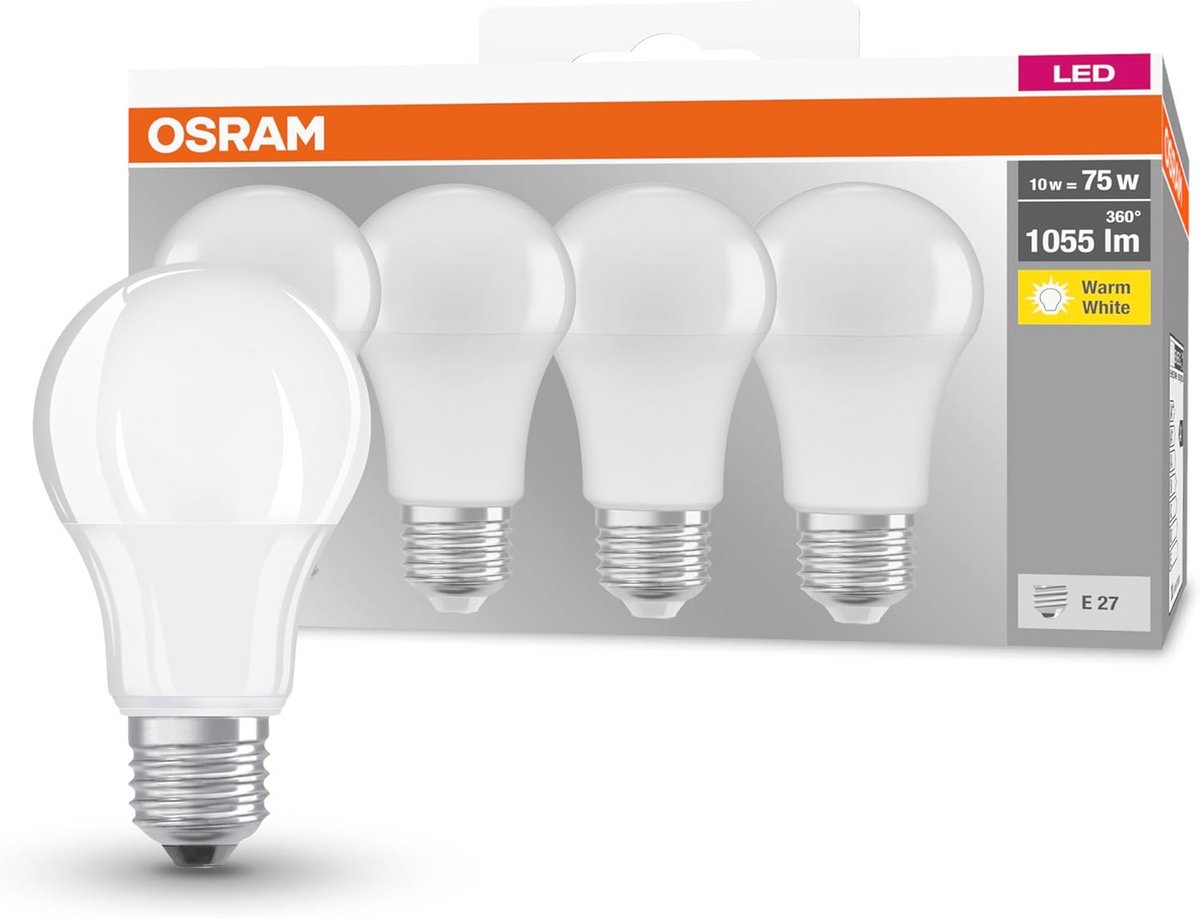 LED Lamp E27 Warm Wit 2700K 10W Dimbaar