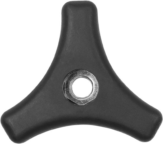 4 stuks delige set universele grasmaaierhandgrepen - vleugelmoeren en -bouten - grasmaaieraccessoires - reserveonderdelen voor tuinmachines - compatibel met de meeste leuninghandgreepmoeren van grasmaaiers - zwart van Merkloos	 — afbeelding 2