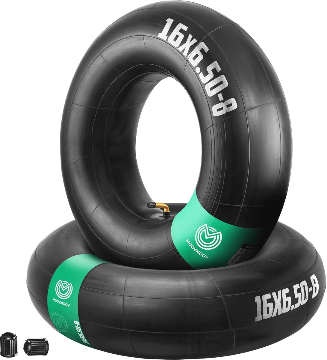 Reserveslang 16 x 6,50 – 8 met schuin ventiel TR87 voor grasmaaier, steekwagen, kruiwagen en tuinaanhanger