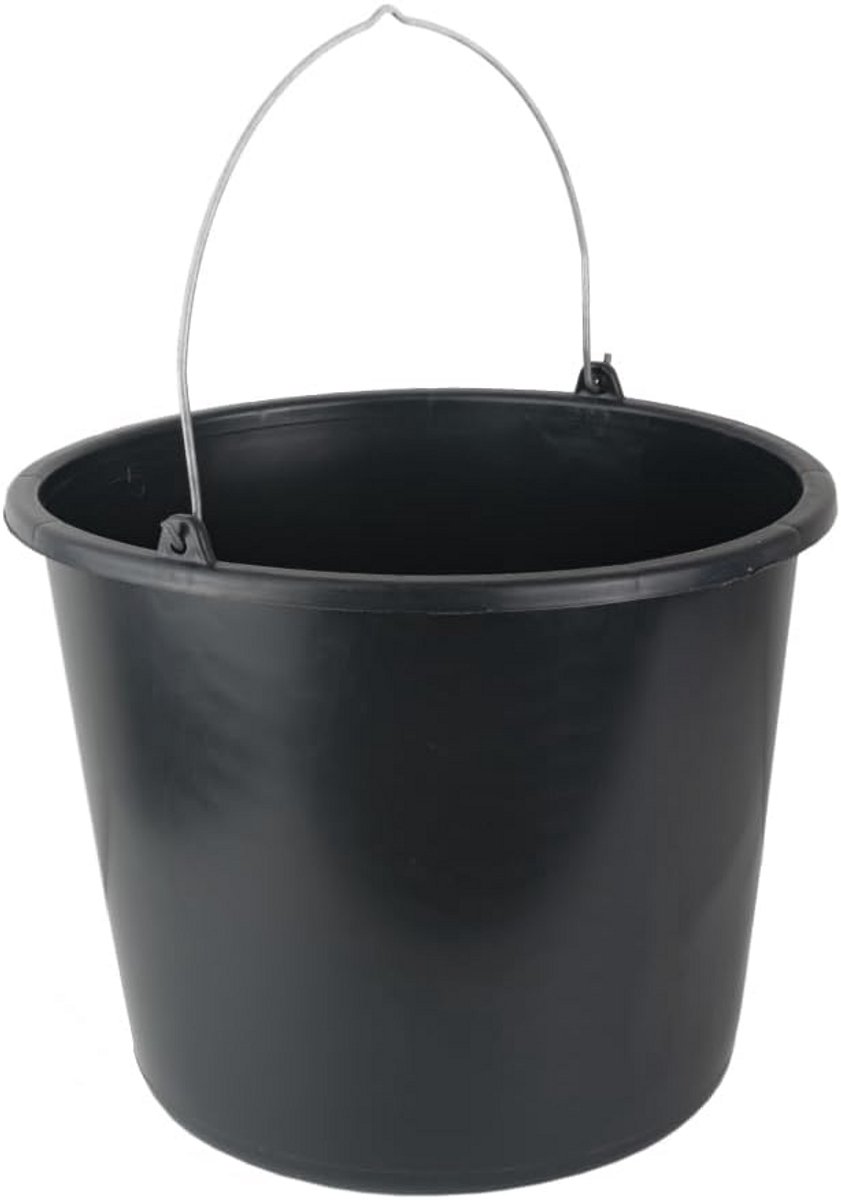 Bouwemmer 5 liter met schaalverdeling voor bouwplaats en tuin