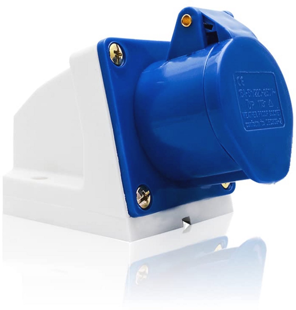 Industriële 3-polige stekker en stopcontact - IP44, 16A/32A, 240V voor buitengebruik