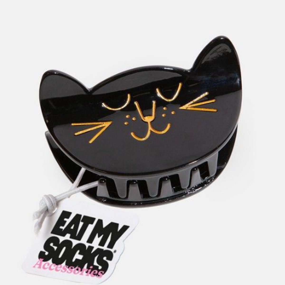 Eat My Socks Haarclip Cat