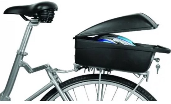 Topkoffer Polisport Luxe - zwart (vaste montage op drager) — afbeelding 4