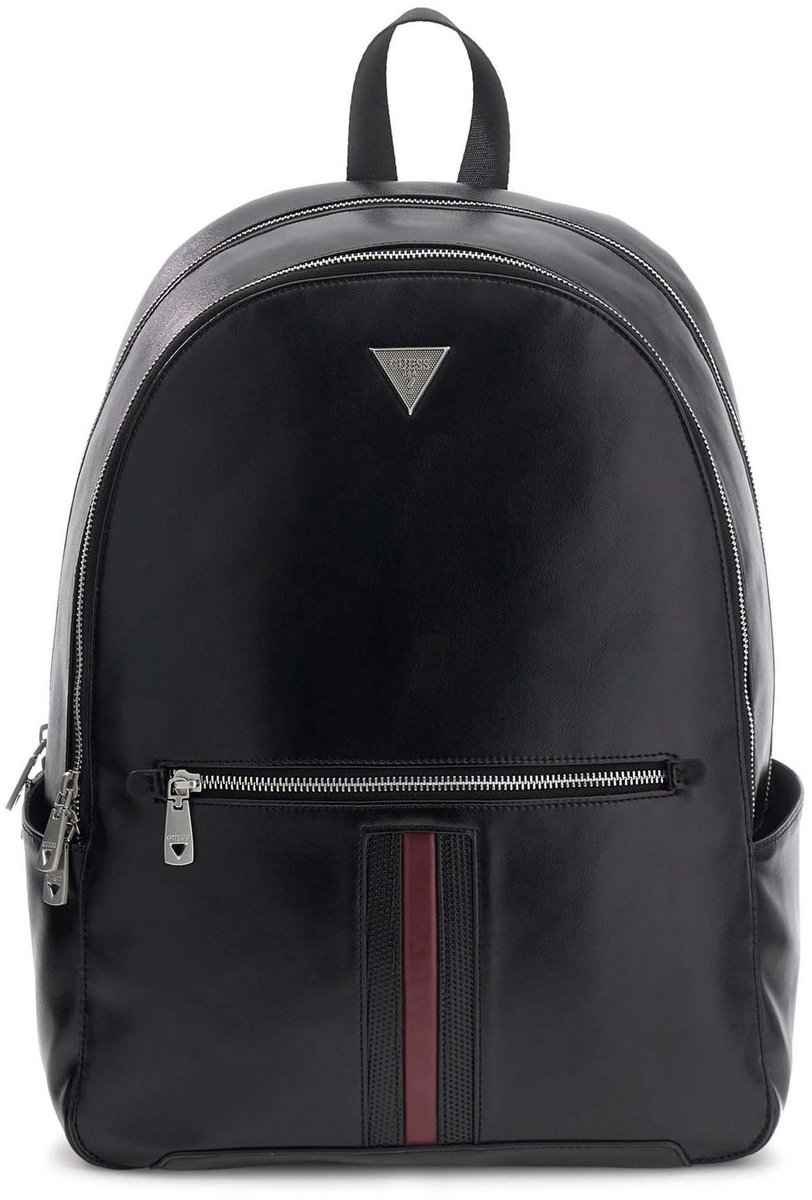 GUESS laptop rugzak rugzak met laptopvak Torino Backpack Black zwart