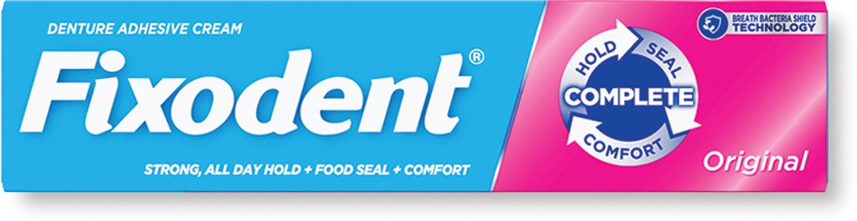 FIXODENT Kunstgebit Hechting - Kunstgebit Hechting - Sterke Fixatie, 68 g, USA
