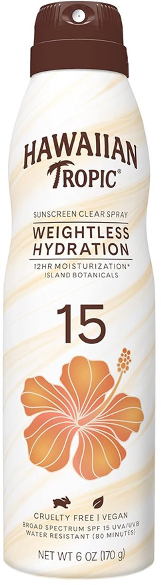 HAWAIIAN TROPIC Zonnebrand Spray SPF 15 - Zonnebrandcrème - 170g