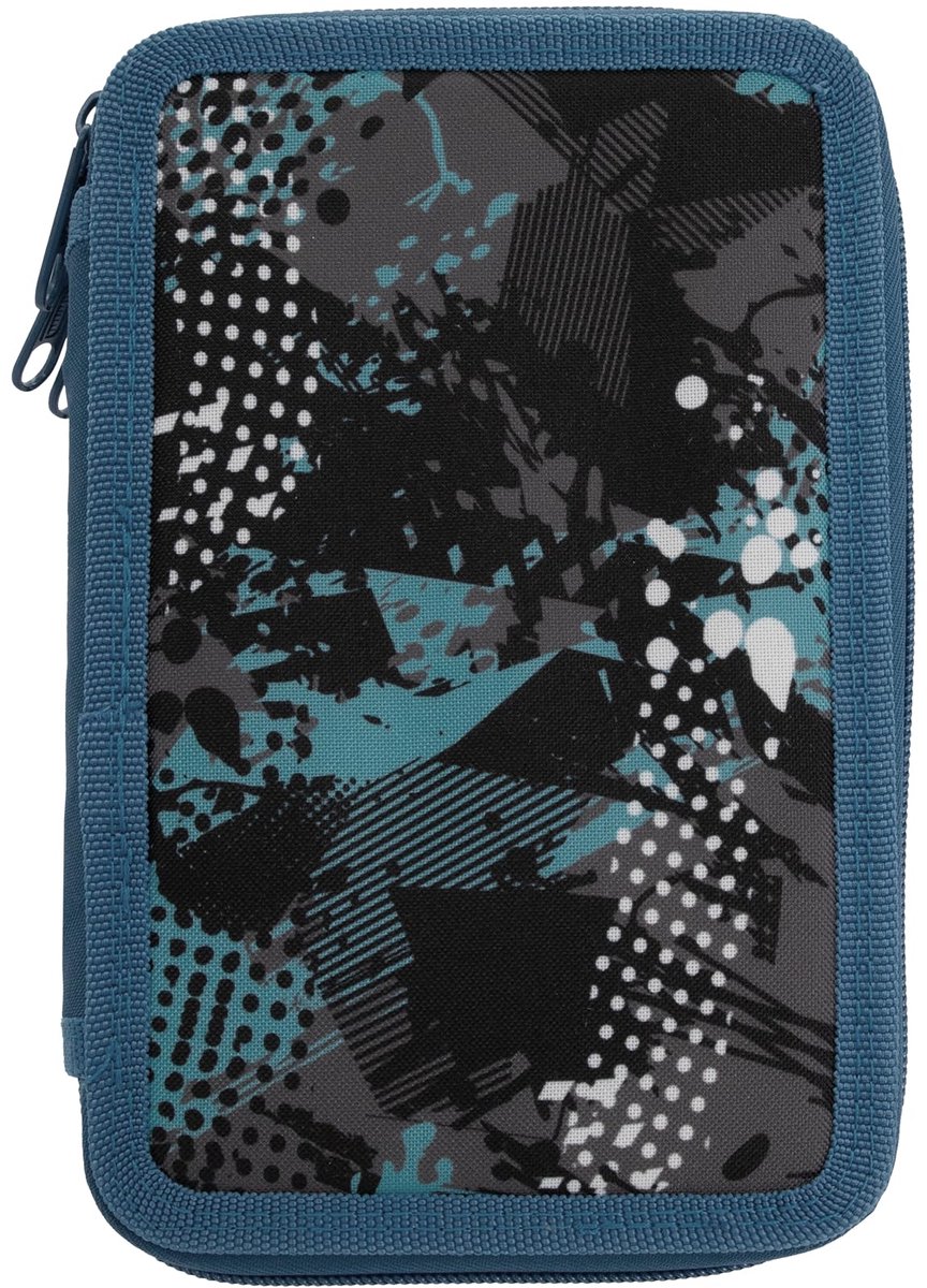 Imperatoris Etui/Pennenzak - Voor Jongens, Meisjes en Kinderen - Voor School Spullen - 20.7 x 12.5 x 6 cm - 47 stuks Blue