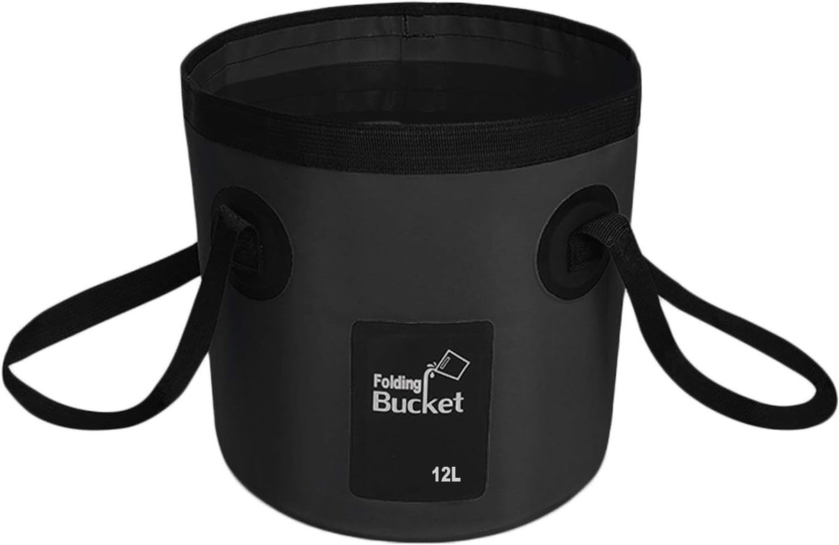 Unyqoos® Draagbare opvouwbare emmer van 12 liter voor outdoor en kampeeractiviteiten