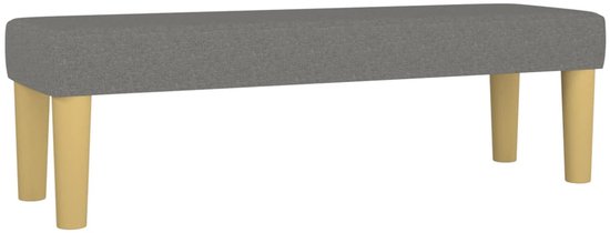 vidaXL - Boxspring - met - matras - stof - donkergrijs - 140x190 - cm