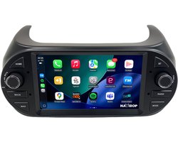 Geschikt voor Fiat Qubo (2008 t/m 2019) | 7 inch Android 15.0 CarPlay autoradio | Draadloos CarPlay & Android Auto | 2GB RAM + 32GB | Externe microfoon | Bluetooth & WiFi | NAVIBOP NB-1315 | Bouwjaar 2008 t/m 2019