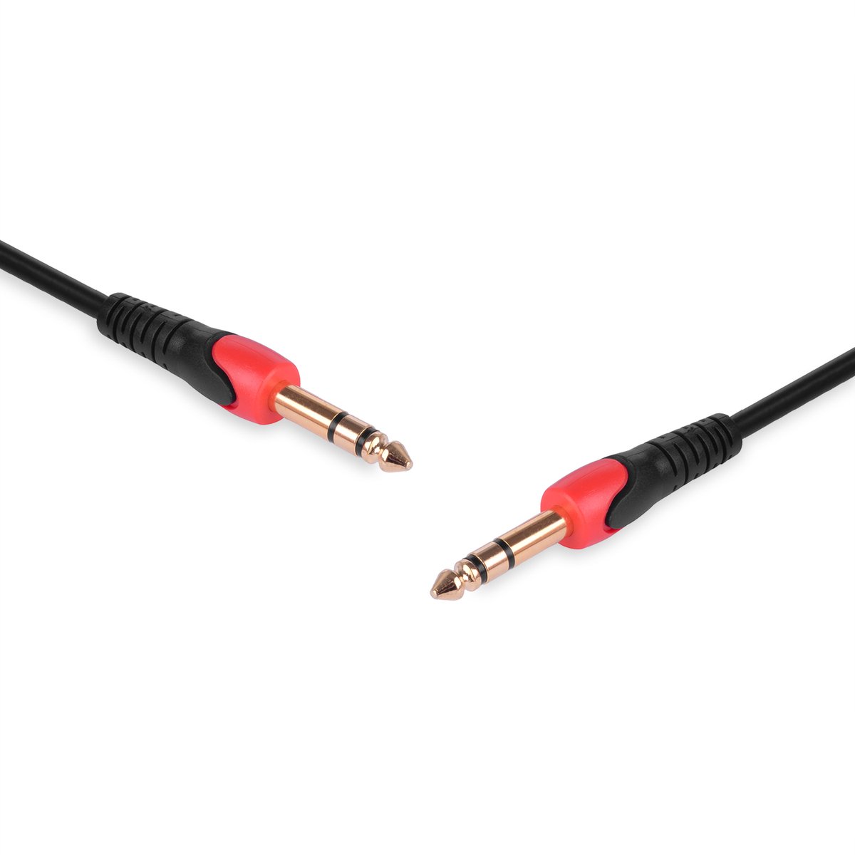 VITALCO MK64 - Audio Kabel Jack 6.3mm Stereo Plug naar Plug - 1.5 Meter - Verguld