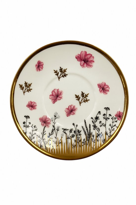 OZ Home Bavary Collection Capital Koffiekopjes 12 Delig 200 Ml Porselein Ovale Handgreep Espressokopjes 3615146865