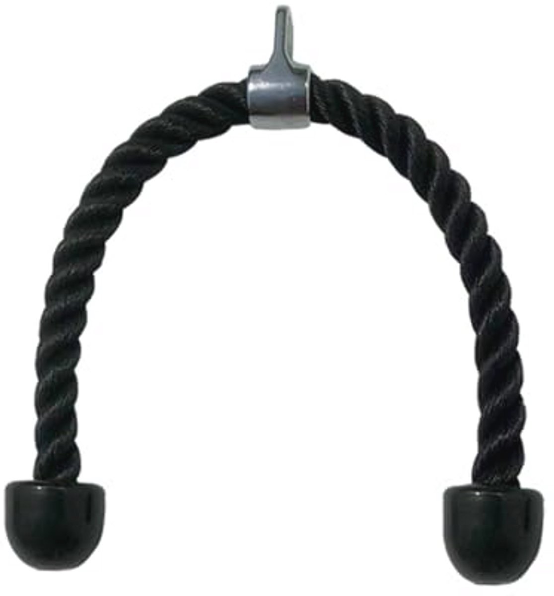 Verstelbare Triceps Touw voor Krachttraining | Nylon Sporttouw met Antislip Handvatten