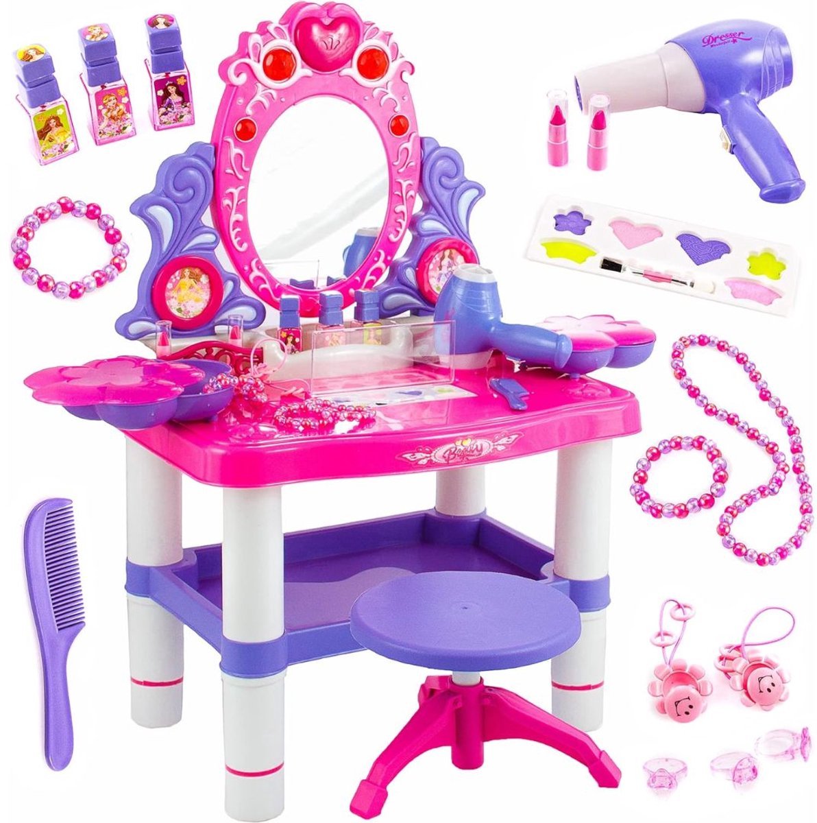 Thuys – Kaptafel Kind – Make up Tafel – Voor Meisjes – Schminktafel