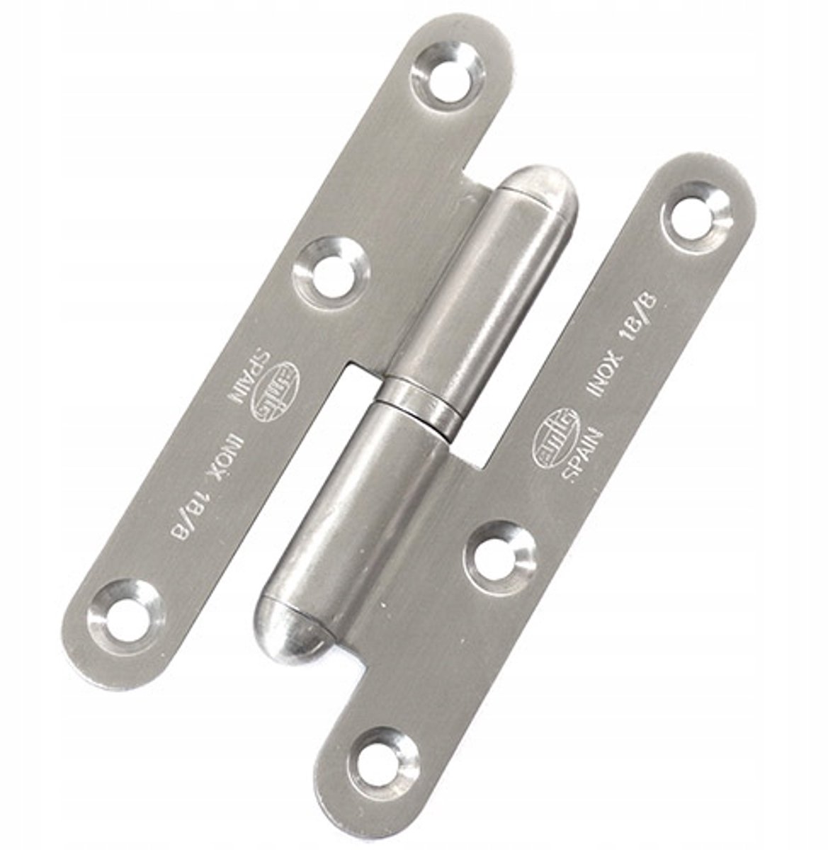 Roestvrij Staal Deurscharnier 95x54mm INOX Links - Afneembaar