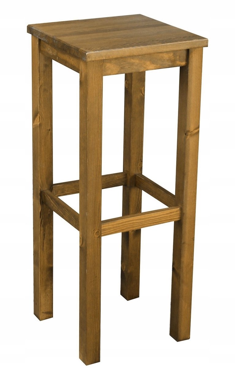 Houten barkruk 80 cm, eiken rustiek, modern design