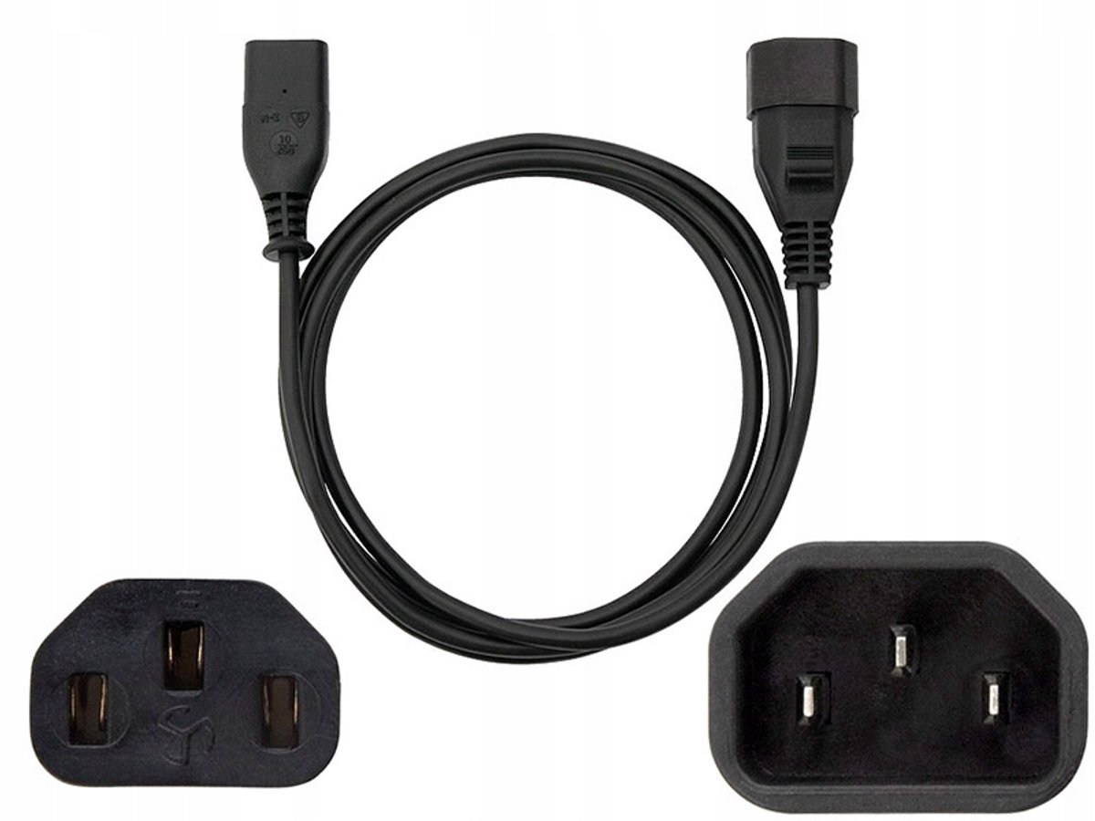 Voedingskabel C13 - C14 1,8m voor UPS, Monitor, Printer