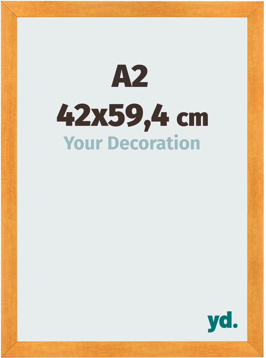 yd. Your Decoration - Fotolijst A2 42x59,4 cm - MDF - Oranje - Pisa