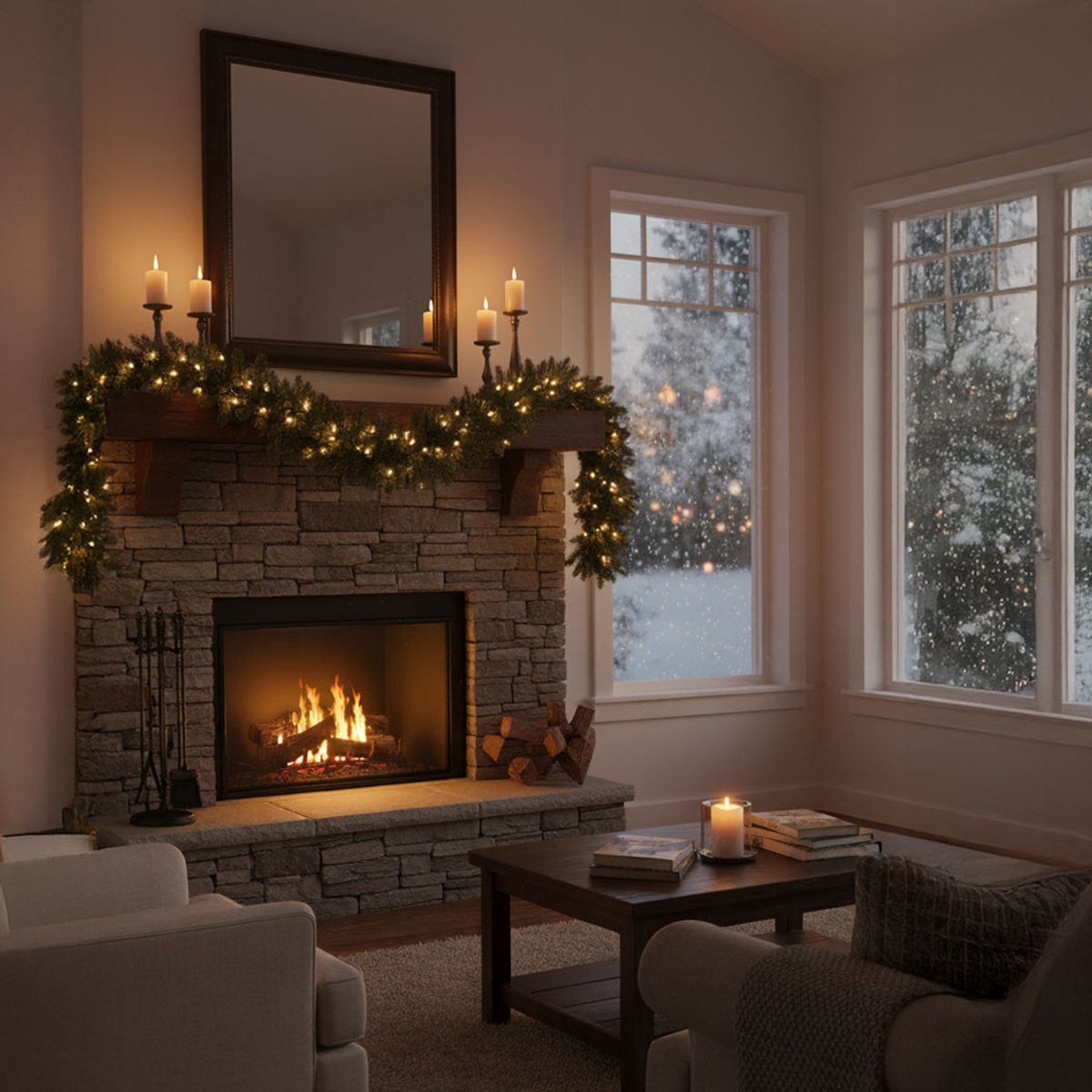 Springos Kerstslinger | Guirlande | Kerstdecoratie | 2 m | Donkergroen – foto 3