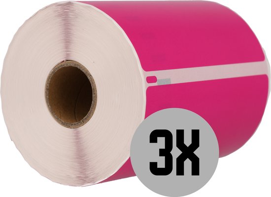 DULA Labels - Compatible met Dymo S0904980 labels - Roze - Grote ...