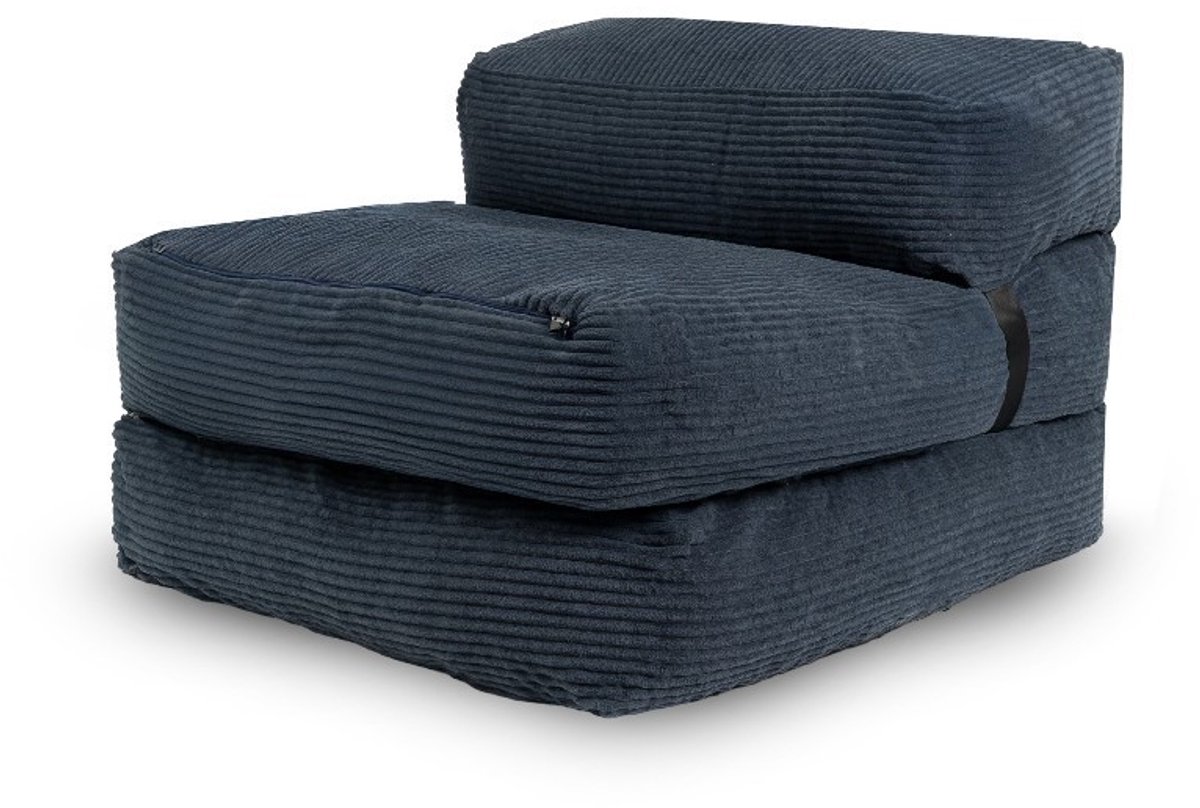 Bananair - Slaapstoel eenpersoons - Afneembare hoes - Slaapbank - Logeerbed - Ribfluweel - 70x190 cm