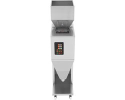 Automatische vulmachine 0,022-2,2 lbs/10-1000 g met voetpedaal, roestvrijstalen weegvulmachine voor bonen, zaden, granen, thee en korrels