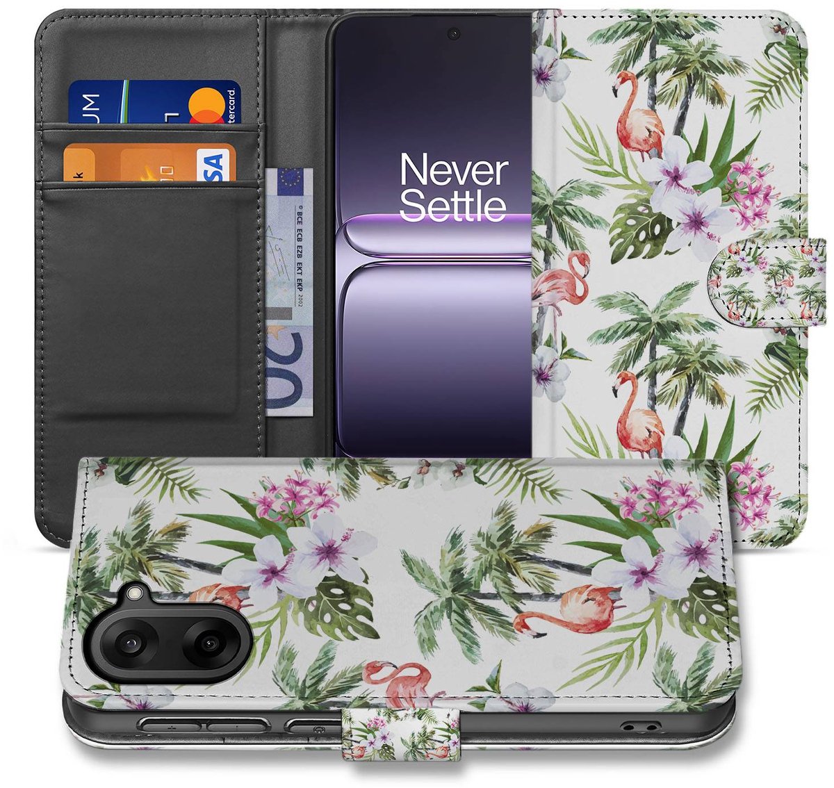 Flamingo Palms Design Hoesje voor OnePlus Nord CE 5