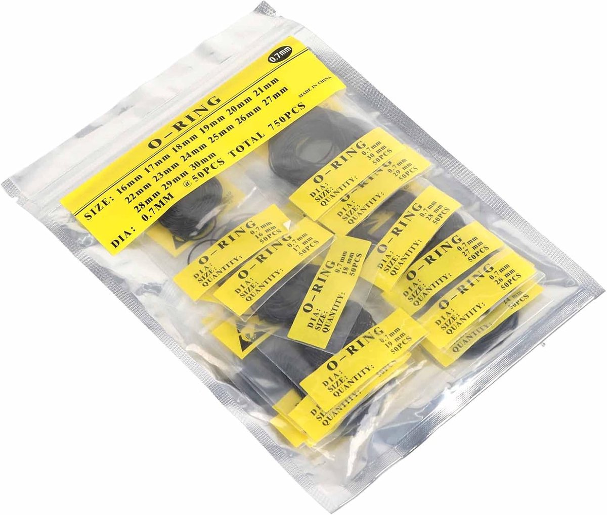 Montre 950pcs Set 12mm-30mm Universele Rubber O Ring - Horloge Achterdeksel - Dichtingen 0.5mm(0.7mm)