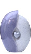 Teardrop Urn Groot 2,4 liter Mat Zwart Goudkleurig | Urn Store