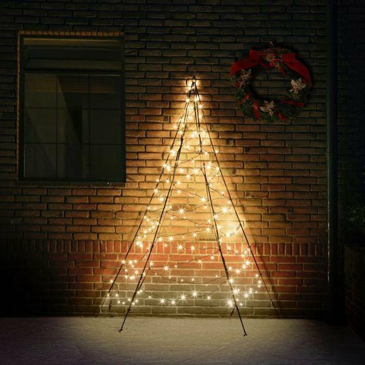 Fairybell muurkerstboom 180LED warm wit (200 cm)
