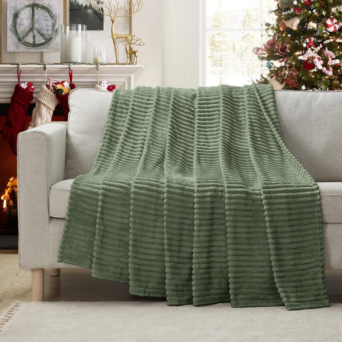 Zachte en Warme Woondeken 150x200 cm - Luxe Fleece Dekens voor Binnen en Buiten