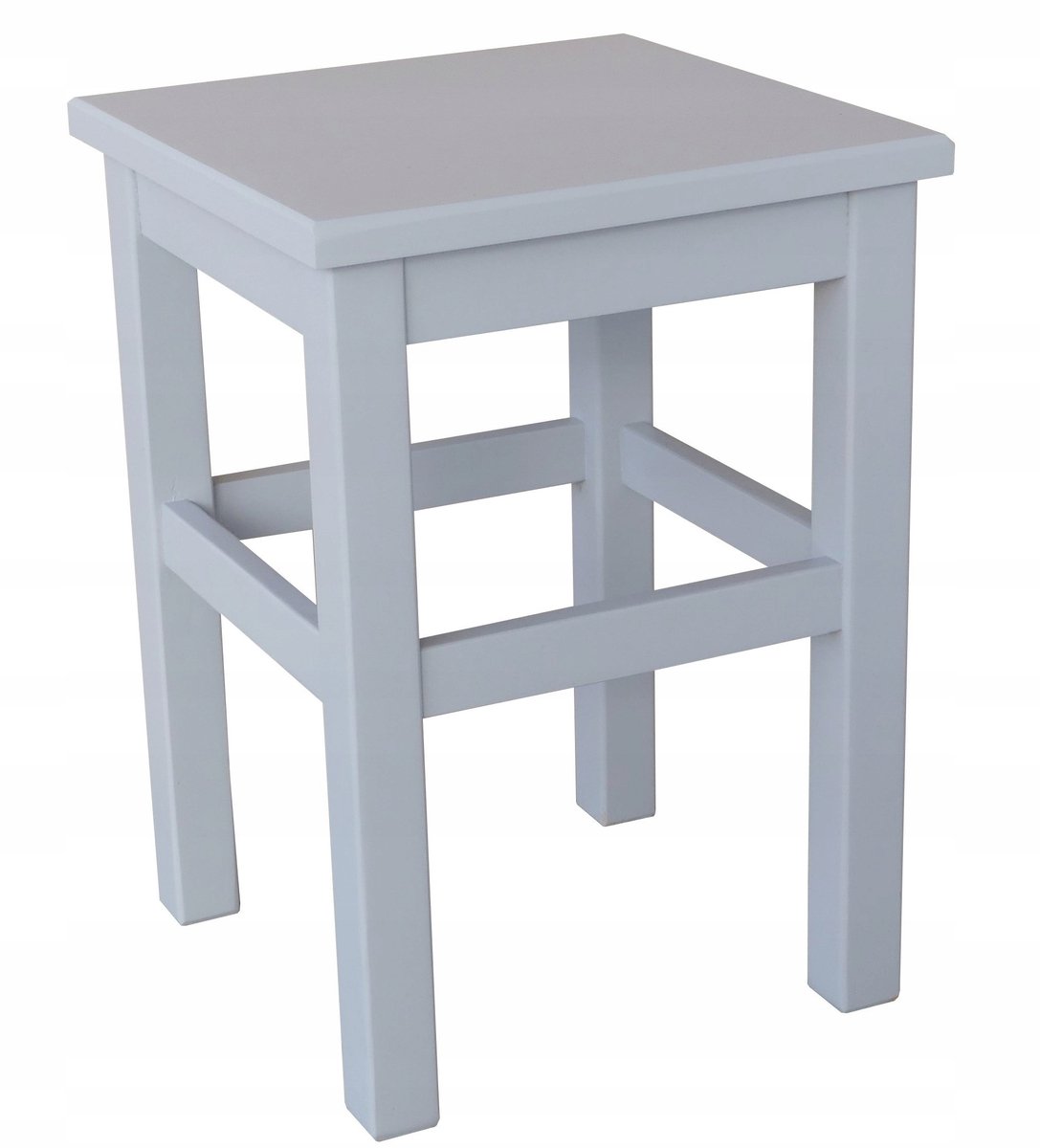 Moderne Houten Keukentabouret - Lichtgrijs - 45cm Hoog