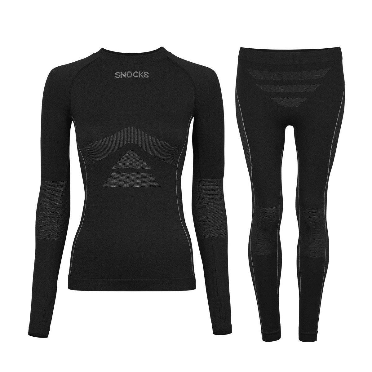 SNOCKS Thermo Ondergoed Dames - Thermoshirt & Thermobroek - Warm & Ademend - Comfortabele Pasvorm - 1 Set