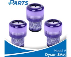 Dyson SV15 Filters (3 Stuks, Plus.Parts® alternatief voor 970013-02)