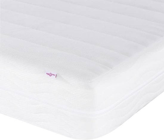 vidaXL-Bed-met-matras-kunstleer-zwart-en-wit-90x190-cm