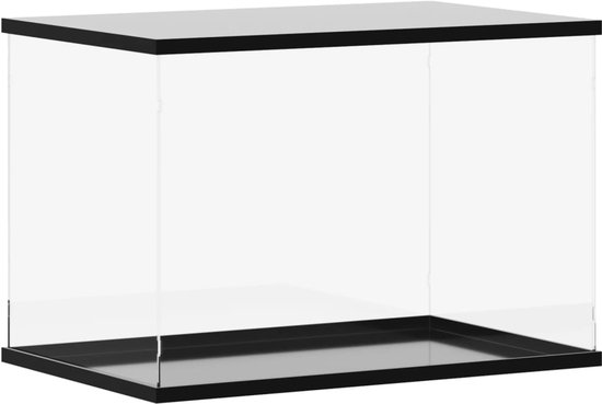 Vitrine Acryl transparente vidaXL 56 x 36 x 37 cm. Vitrine acrylique - Vitrine - Rangement de collection - Anti-poussière - Vitrine anti-poussière