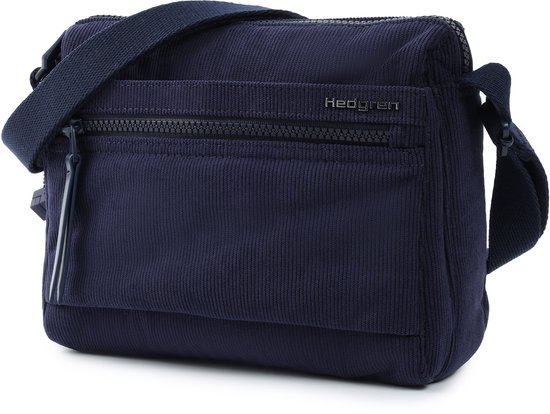 Hedgren Eye Sac bandoulière femme avec protection RFID – Petit – Velours Peacoat Blue