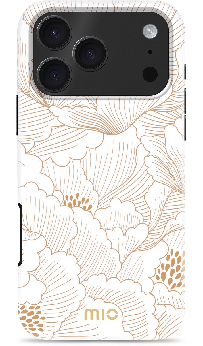 MIO by Mobilize White Roses - Geschikt voor iPhone 17 Pro - Geschikt voor MagSafe opladen