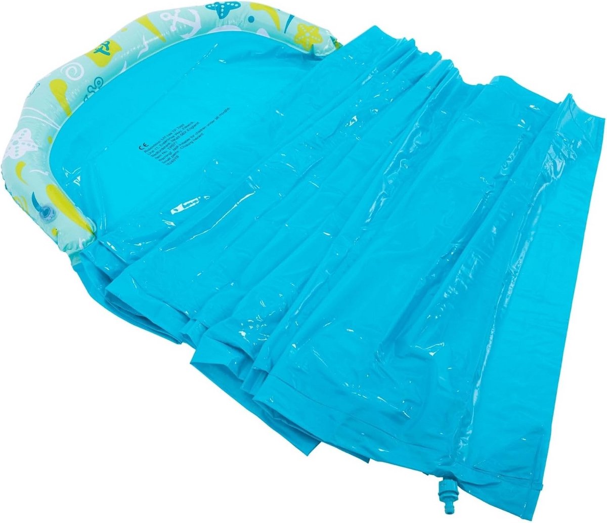 Grote Aqua Waterglijbaan Blauw 6 Meter Lang met Watersproeier - Speelgoed voor Buiten