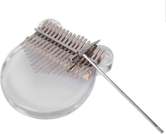 Transparante Acryl Kalimba Vingercello voor Beginners van Merkloos — afbeelding 5