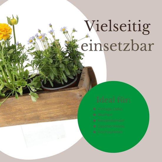 Gebruikte houten kisten in de set aanbieding: Originele vintage fruitkisten voor meubelbouw of als decoratie, zeer stabiele appelkisten, getest en gereinigd 50x40x30 cm (set van 3