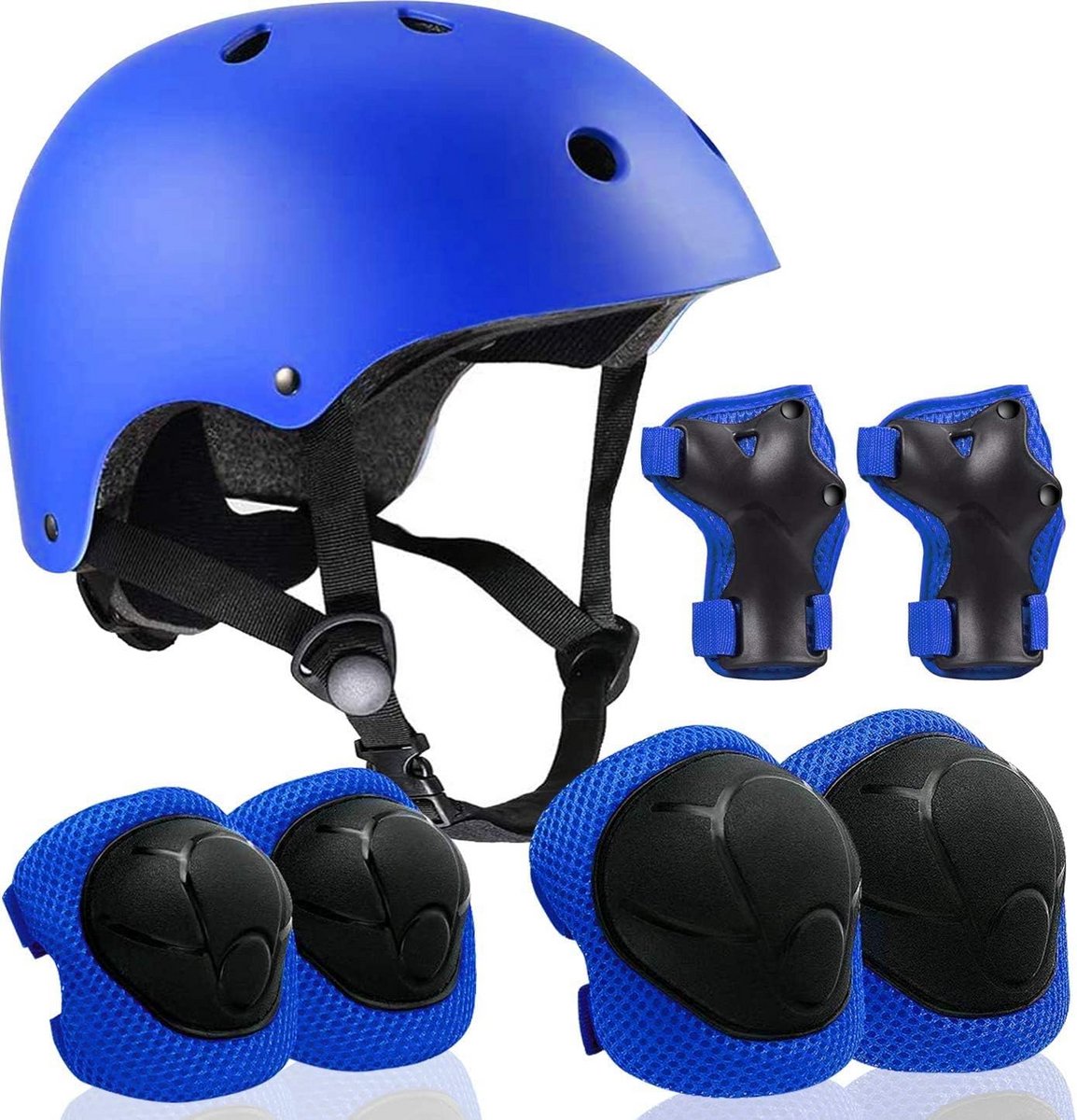 Verstelbare Kinderbeschermingsset voor Fietsen, Skateboarden en Scooter Helm en Pads