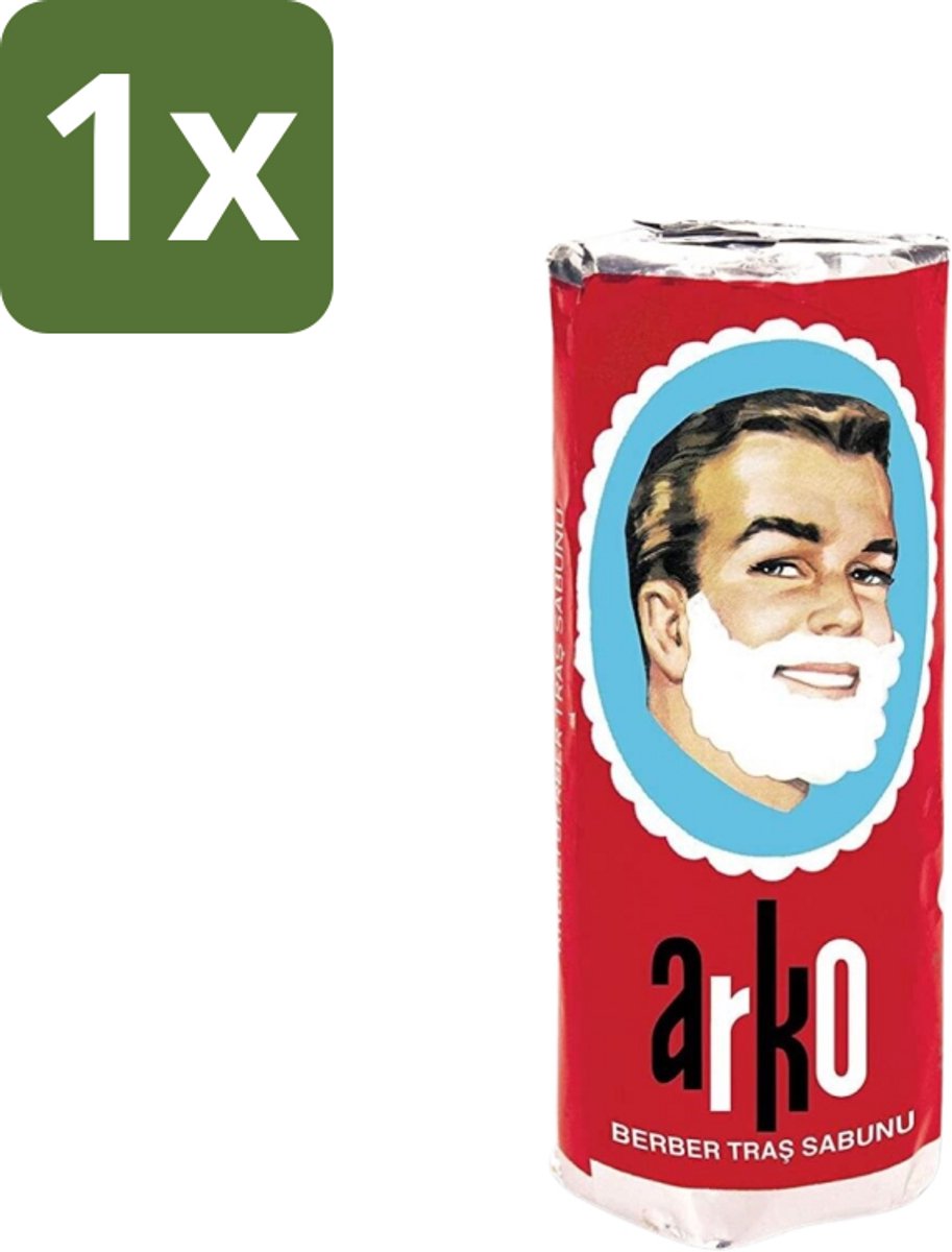 1 x Arko - Scheerzeep - Verzorgt en Beschermt de Huid - 75 ml - Scheerzeep - Scheermes - Schuim - Huidbescherming - Traditioneel Scheren