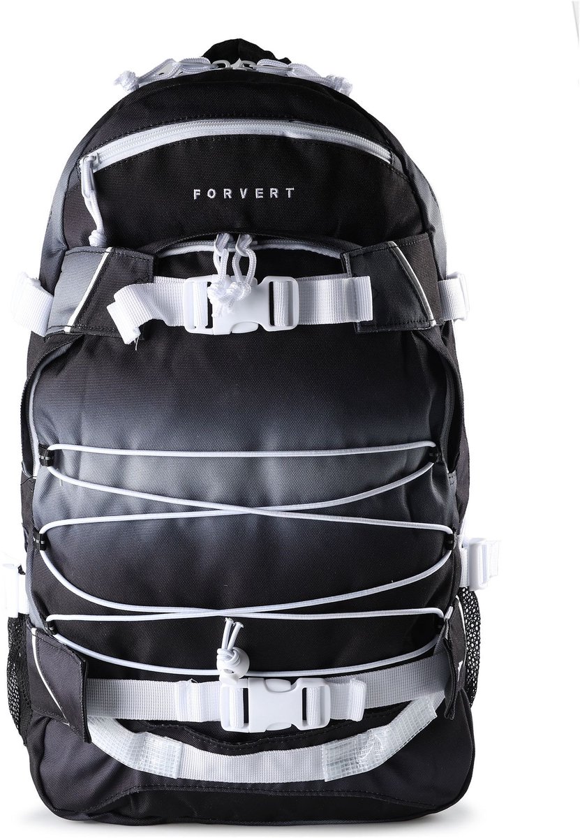 Forvert Laptop Louis Pathway Unisex Rugtas - zwart/wit - Standard