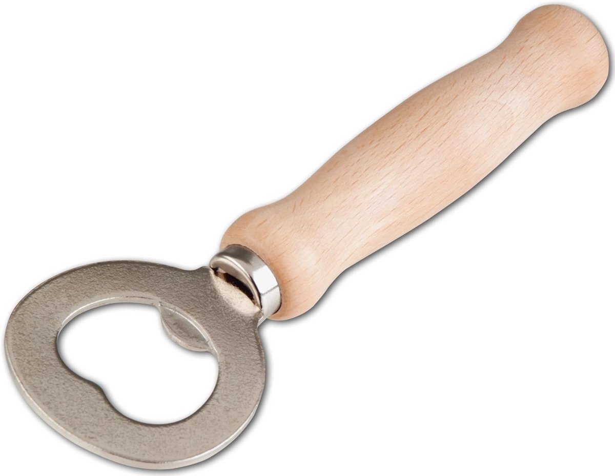 Ronde Houten Flessenopener 14 cm