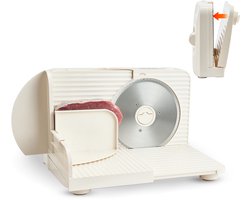 VEVOR Universele Vleessnijmachine 180 W Elektrische Snijmachine met 17 cm Mes, Vleessnijmachine met…