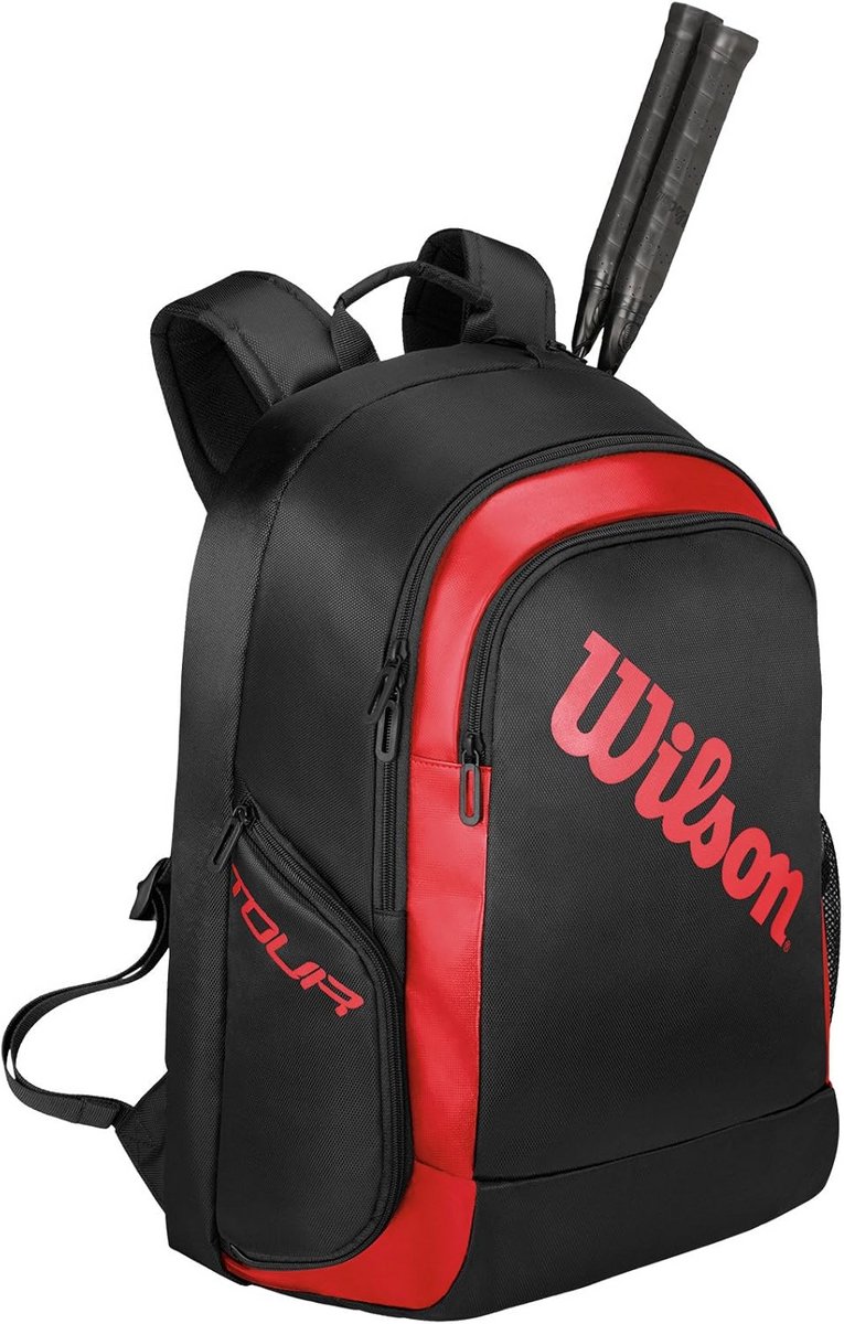 Sporttas Racket - Sportrugzak - Sportuitrusting - Thermoguard Technologie - 33x24x48 cm - Zwart Rood