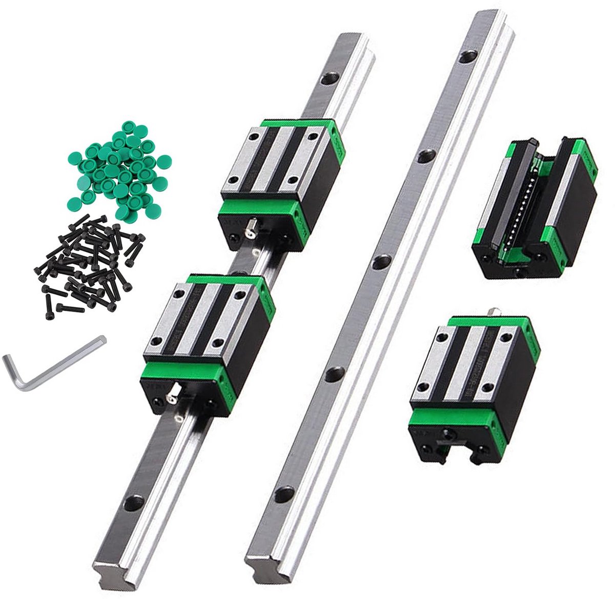 HGR20 Lineaire Geleiding met 4 HGH20CA Lagerblokken - 300mm Precisie Railset