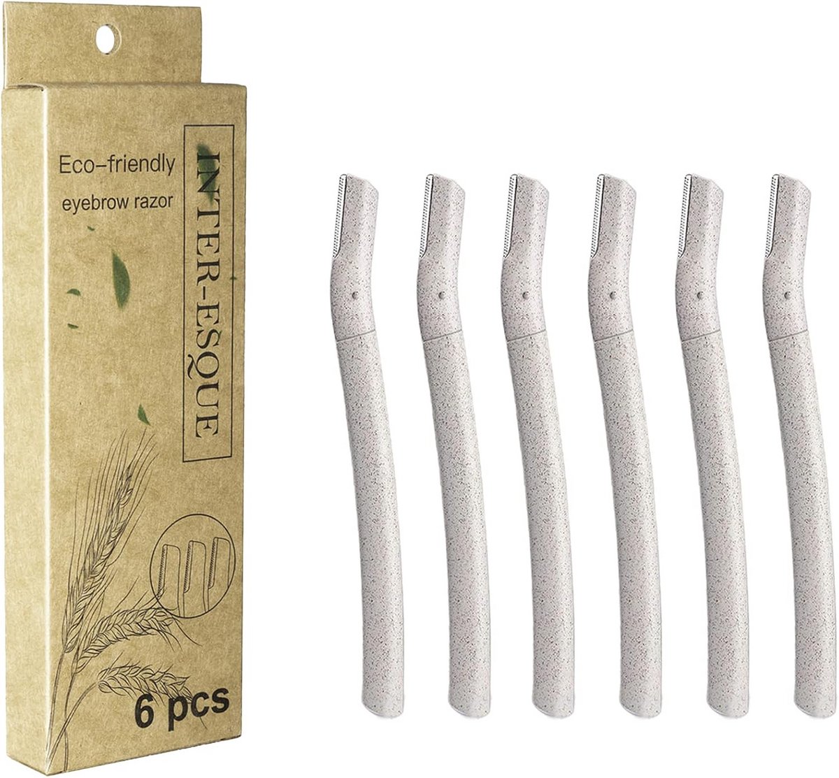 Dermaplaning Razor Blades for Eyebrows and Face - 6 Pieces Small